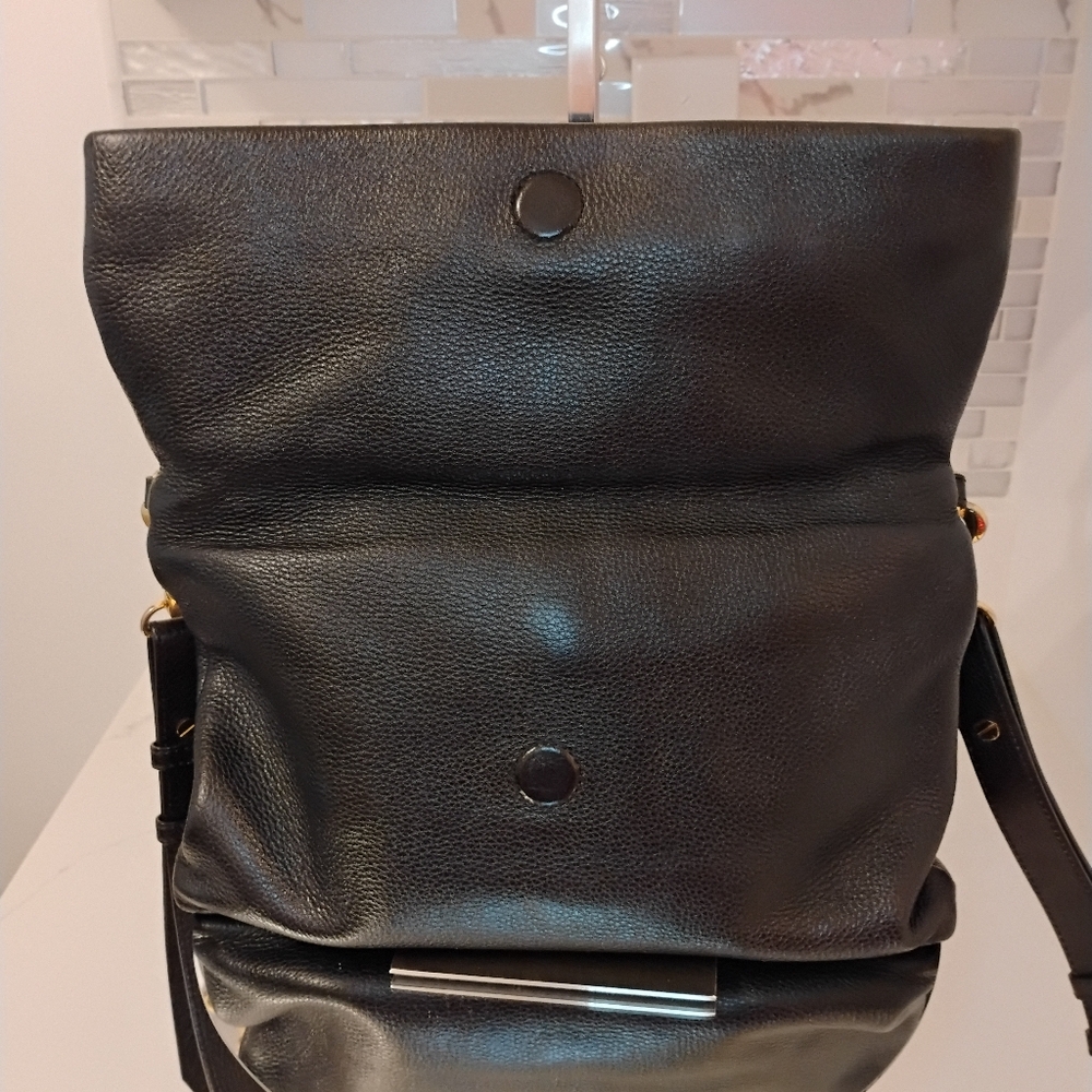 Tory Burch Crossbody - Black Pebbled Leather - Picture 6 of 15